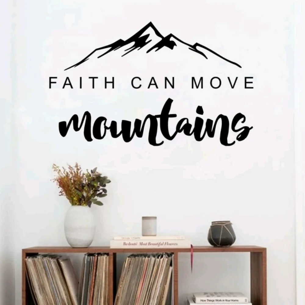 Faith Can Move Mountains Graphic Wall Sticker
